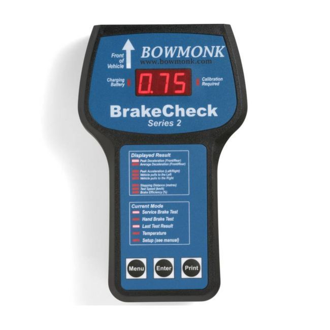 Bowmonk Brake Tester - BrakeCheck Series 2 MTS Connectable - DVSA Approved. PART No.EBM5000 