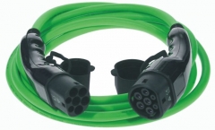 electric vehicle charging cable type 2 to type 2 - 5 metre green